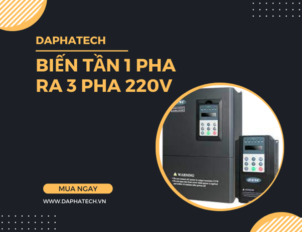 Biến Tần 1 Pha 220v ra 3 Pha 220v