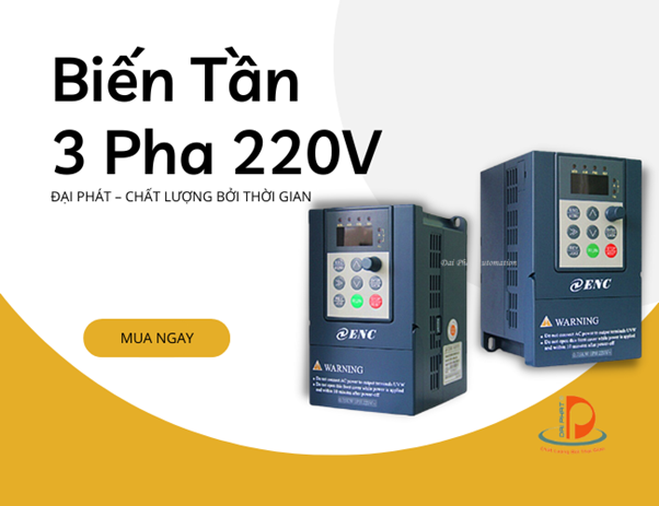 biến tần 3 pha 220v 