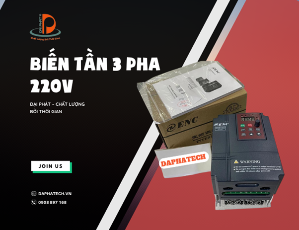 biến tần 3 pha 220v 
