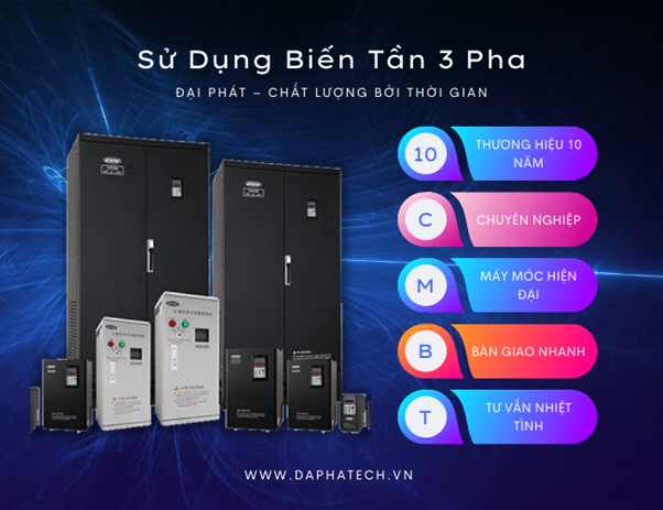cách sử dụng biến tần 3 pha
