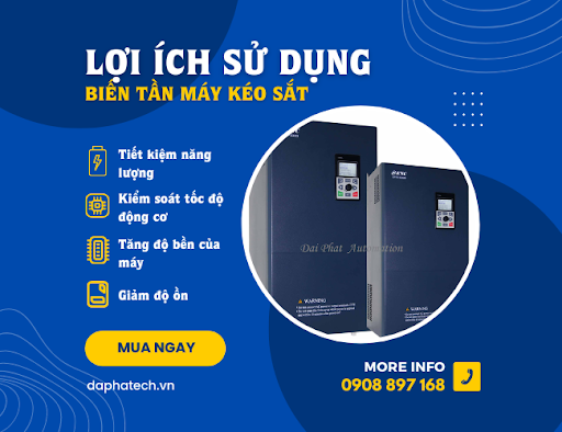 lợi ích sử dụng biến tần máy kéo sắt